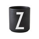 Tazza in porcellana nera Alphabet Z, 250 ml A-Z - Design Letters