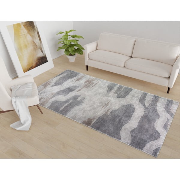 Tappeto grigio lavabile 80x150 cm City Clouds – Vitaus-image-1