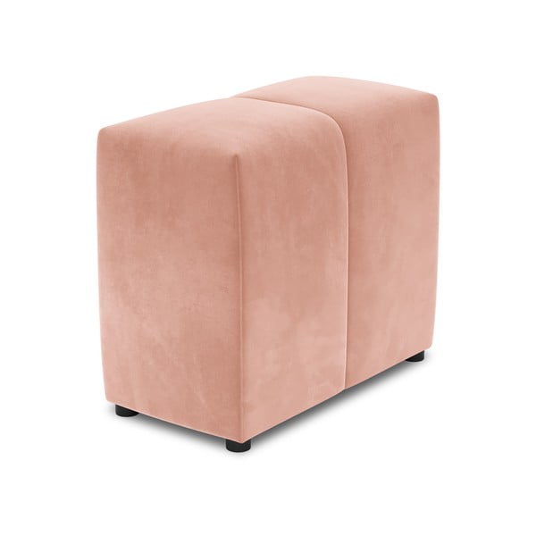 Bracciolo in velluto rosa per divano componibile Rome Velvet - Cosmopolitan Design
