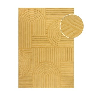 Tappeto in lana gialla 160x230 cm Zen Garden - Flair Rugs