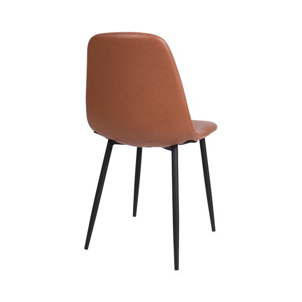 Set di 2 sedie marroni con gambe nere Stoccolma - House Nordic-image-3