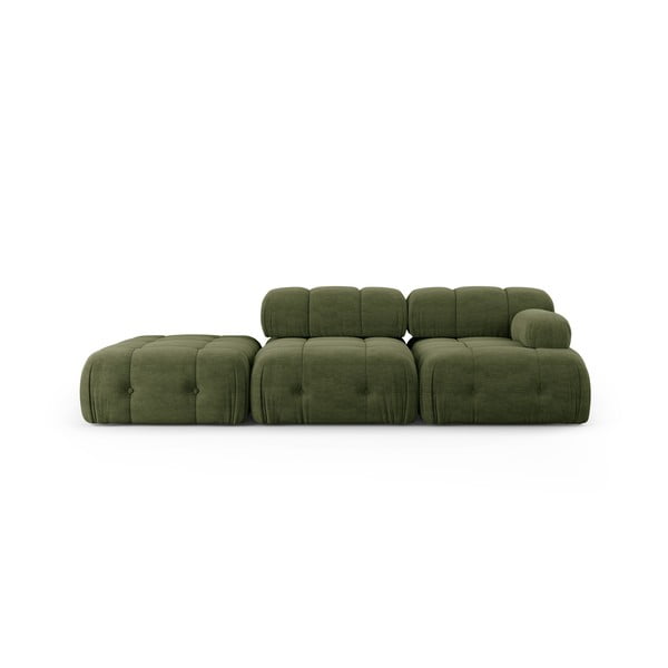 Chaise lounge componibile in verde scuro Ferento – Cosmopolitan Design