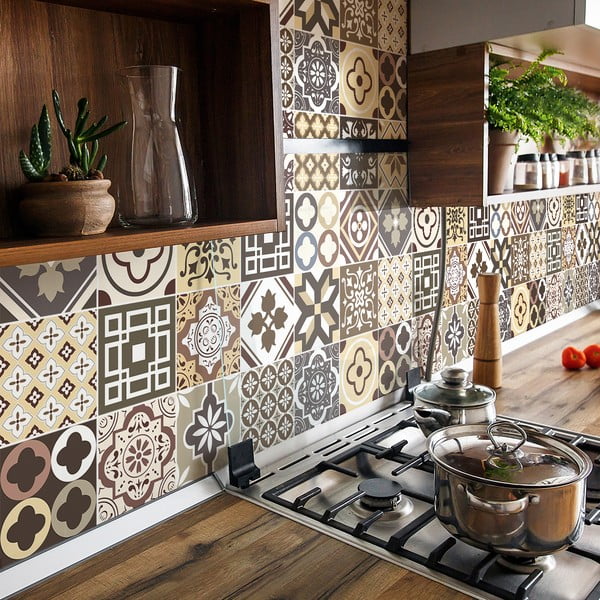 Set di 24 adesivi murali Kenjito, 15 x 15 cm - Ambiance-image-3