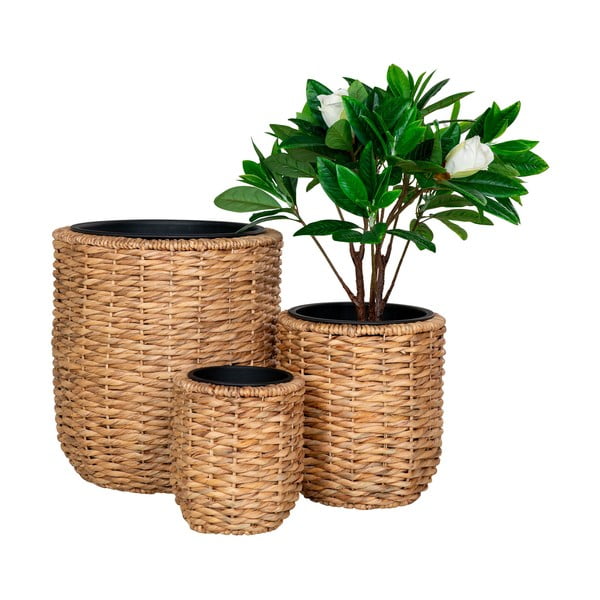 Set di vasi in giacinto d'acqua 3 pezzi ø 49 cm Hanoi - House Nordic-image-2