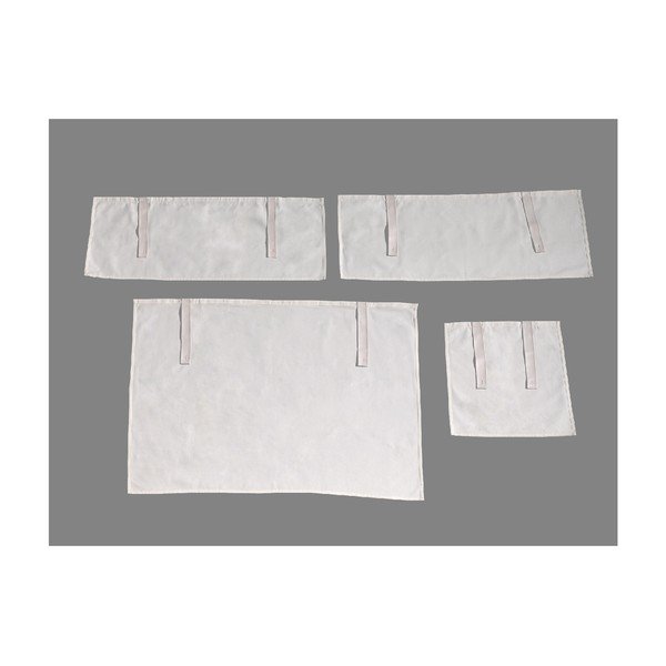 Set di 4 pezzi di tende bianche Charlotte - Vipack