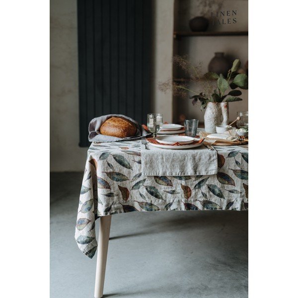Runner da tavola in lino 200x200 cm Golden Fall - Linen Tales-image-2