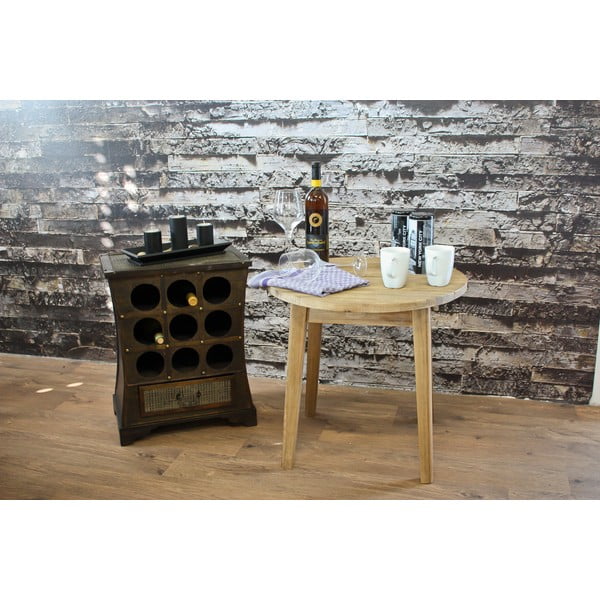 Scaffale per vino marrone 9 bottiglie 46x58 cm - Deco Pleasure-image-3