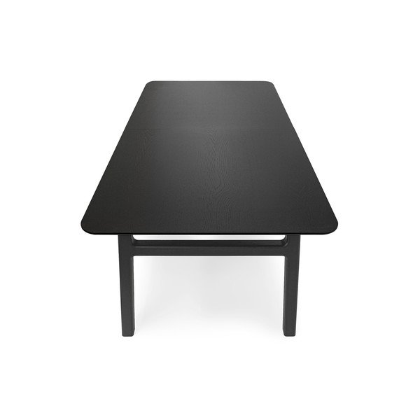 Tavolo da pranzo con effetto rovere allungabile con estensione 90x180 cm Curved – Woodman-image-4