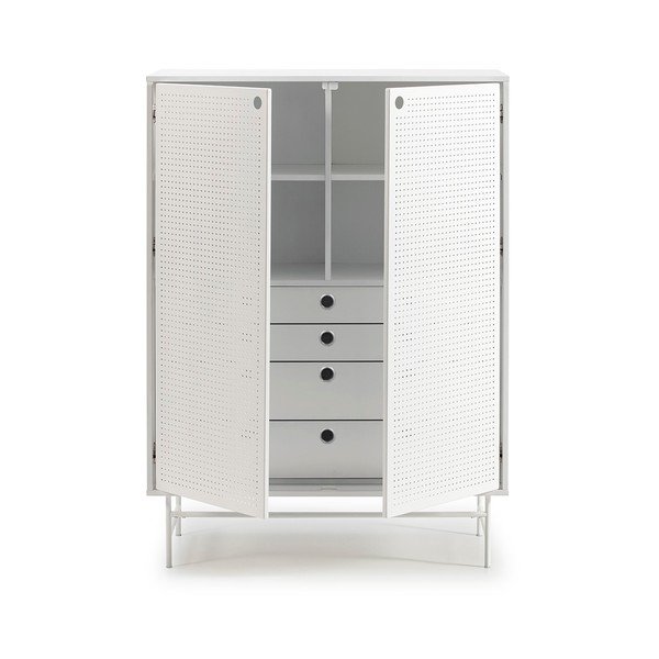 Armadio bianco 93x130 cm Punto - Teulat-image-4