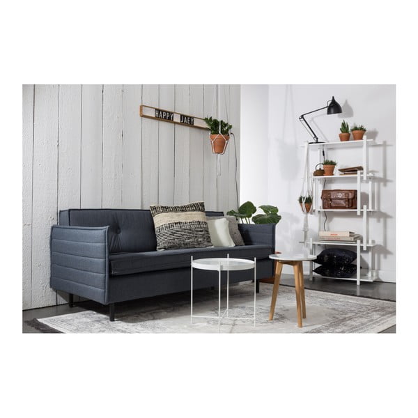 Cuscino blu scuro con imbottitura Sarona Vintage, 45 x 45 cm - Zuiver-image-3