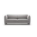Divano grigio chiaro con rivestimento in velluto 204 cm Georgia – Micadoni 