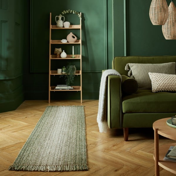 Runner verde 60x230 cm - Flair Rugs-image-1