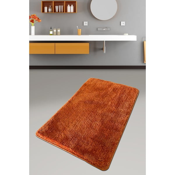 Tappetino per il bagno arancione 60x100 cm Colors Of – Foutastic-image-1