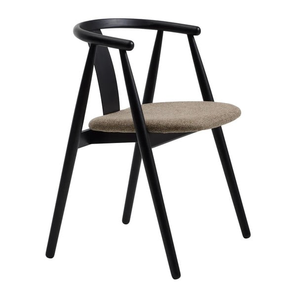 Sedia da pranzo nera e beige Relate - Unique Furniture