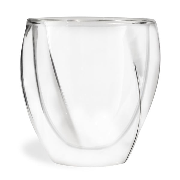 Tazze in set per cappuccino/con parete doppia 2 pz 250 ml Cristallo – Vialli Design-image-4