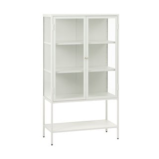 Vetrina bianca in metallo 88x132 cm Carmel - Unique Furniture