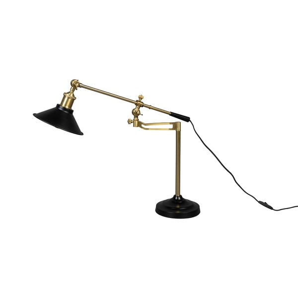 Lampada da tavolo in nero e oro (altezza 50 cm) Penelope - Dutchbone