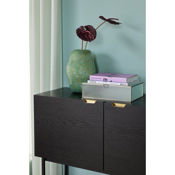 Vaso in vetro verde realizzato a mano (altezza 29 cm) Miro - Hübsch-image-1