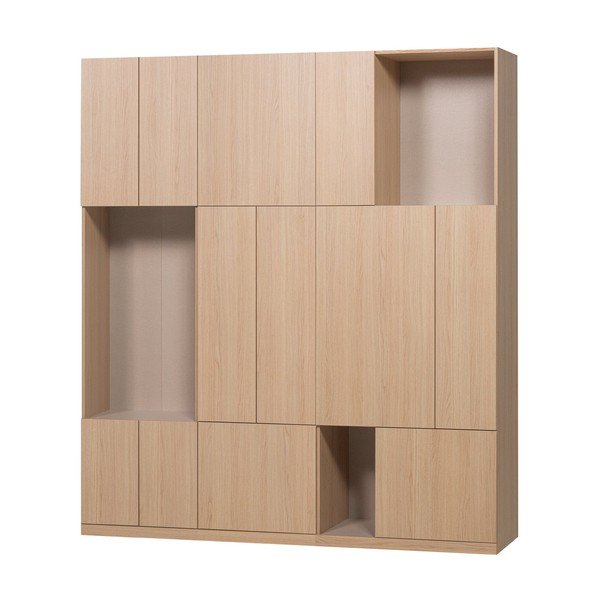 Mobile componibile di colore naturale 188x215 cm Build – WOOOD-image-2