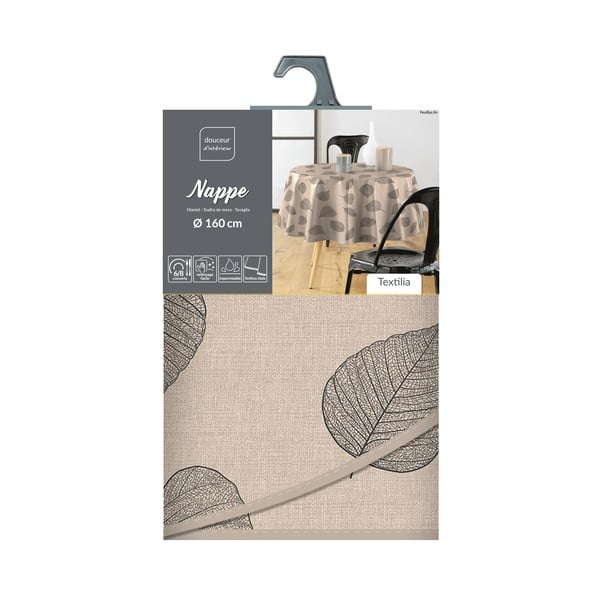 Tovaglia adatta per pulizia con panno umido ø 160 cm Feuillys – douceur d'intérieur-image-4