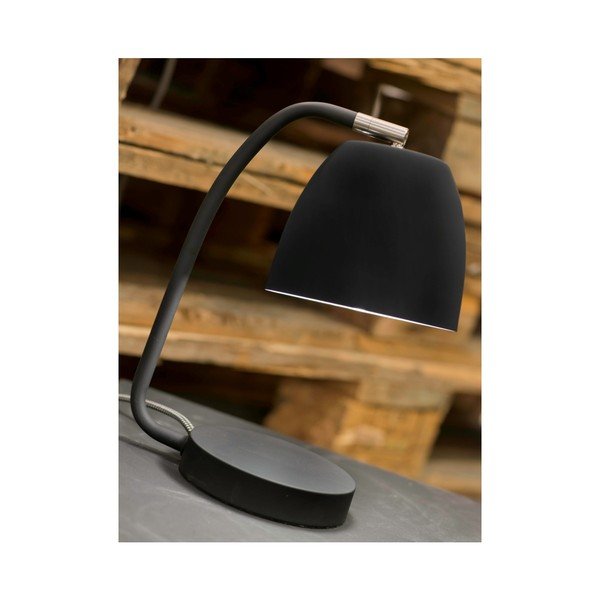 Lampada da tavolo nera con paralume in metallo (altezza 28 cm) Newport - it's about RoMi-image-4