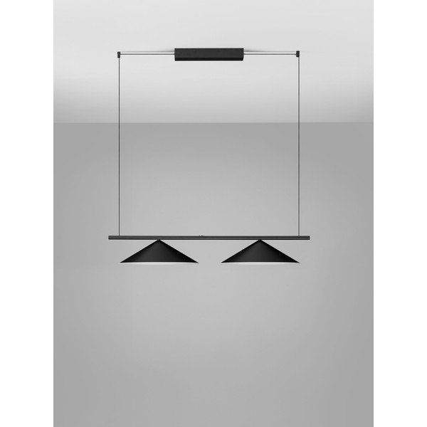 Lampadario LED nero opaco in alluminio Lui – Nova Luce-image-4