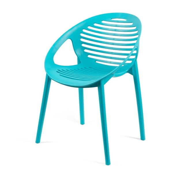 Sedia da giardino in plastica turchese Joanna - Bonami Selection