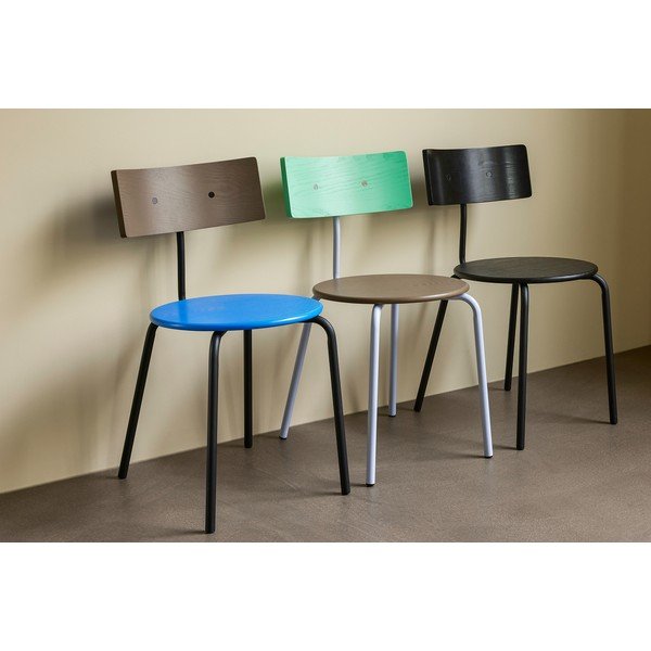Sedia da pranzo in metallo impilabile Koi – Hübsch-image-1