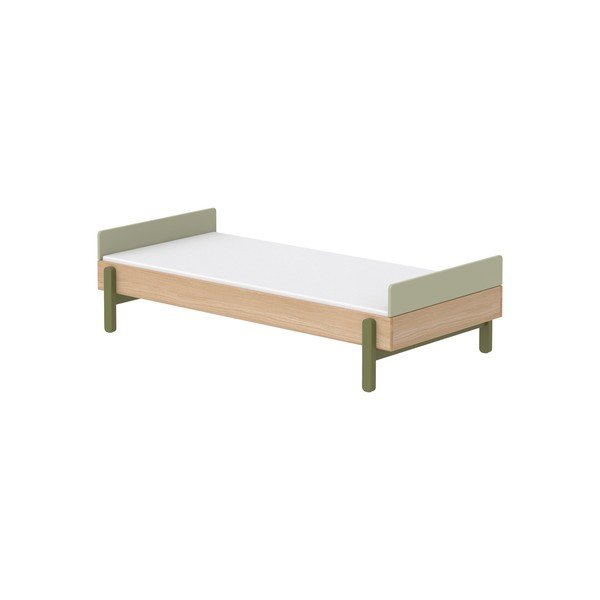 Letto per bambini con struttura verde con testiera , 90 x 200 cm Dreams - Flexa