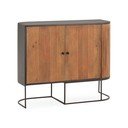 Credenza di colore naturale in mango massiccio 110x90x40 cm Curve – MOME