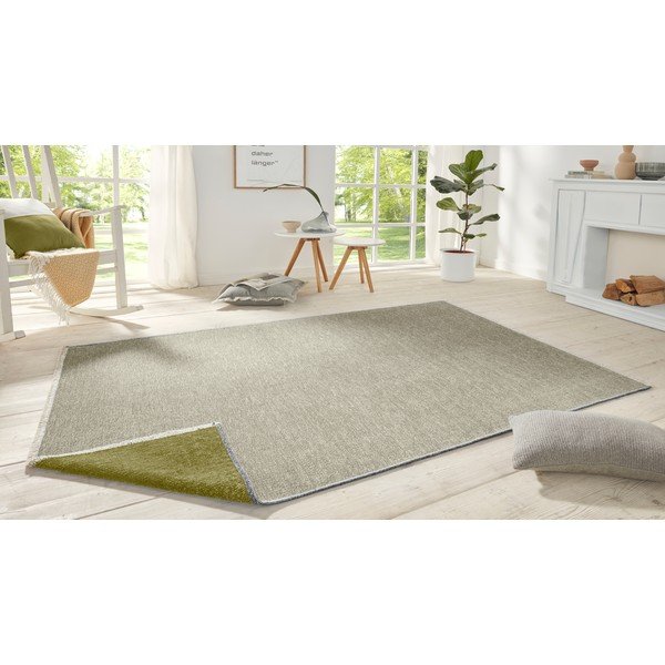 Runner bifacciale verde , 80 x 200 cm Duo - Hanse Home-image-1