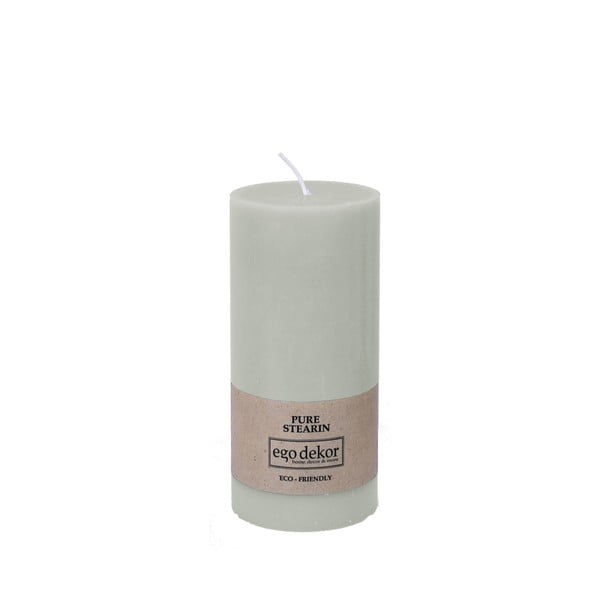 Candela Friendly blu turchese, durata di combustione 50 h Eco - Eco candles by Ego dekor