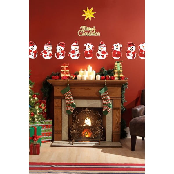 Set di 11 adesivi con pupazzi di neve natalizi - Ambiance-image-4