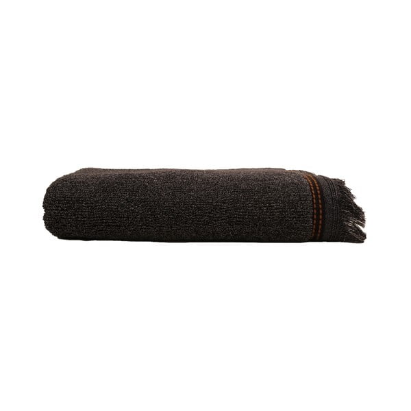 Asciugamano in cotone grigio scuro, 50 x 90 cm Marvin - Foutastic