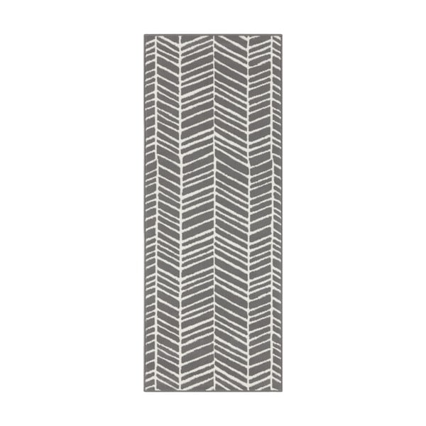 Runner grigio , 80 x 250 cm Velvet - Ragami