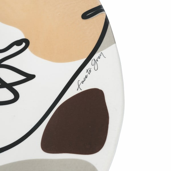 Piatto da portata in ceramica, ø 39 cm Face to Grey - VDE Tivoli 1996-image-2