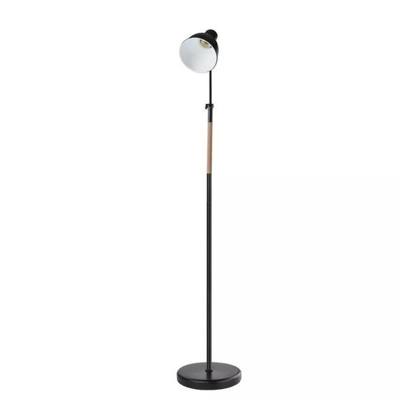 Lampada da terra nera con paralume in metallo (altezza 150 cm) Edward - EMOS-image-2