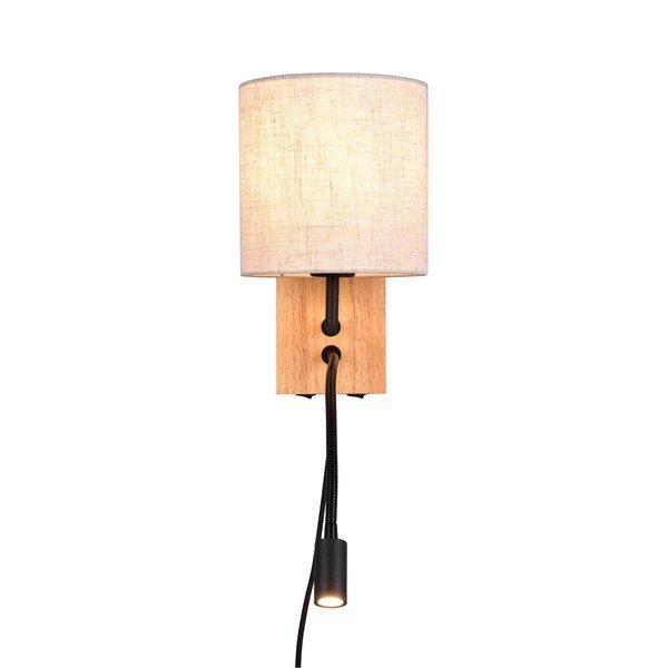 Lampada da parete in colore beige-naturale ø 18 cm Nilam - Trio-image-3