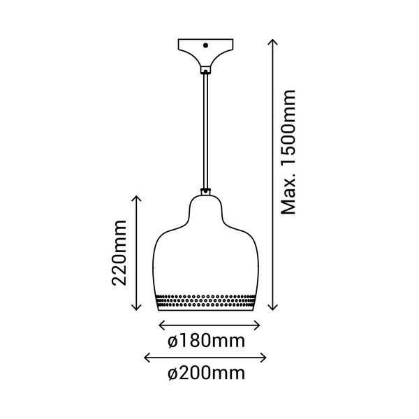 Apparecchio a sospensione verde, altezza 150 cm Isa - SULION-image-2