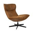 Poltrona marrone cognac girevole John – White Label