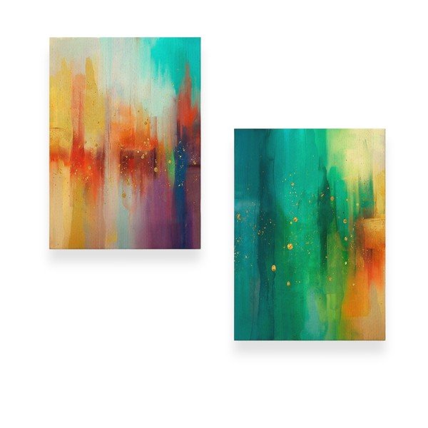 Set di 2 quadri 50x70 cm Splash - Wallity