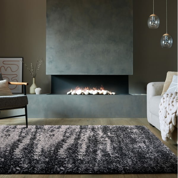 Tappeto grigio 200x290 cm Dune Ombre – Flair Rugs-image-1