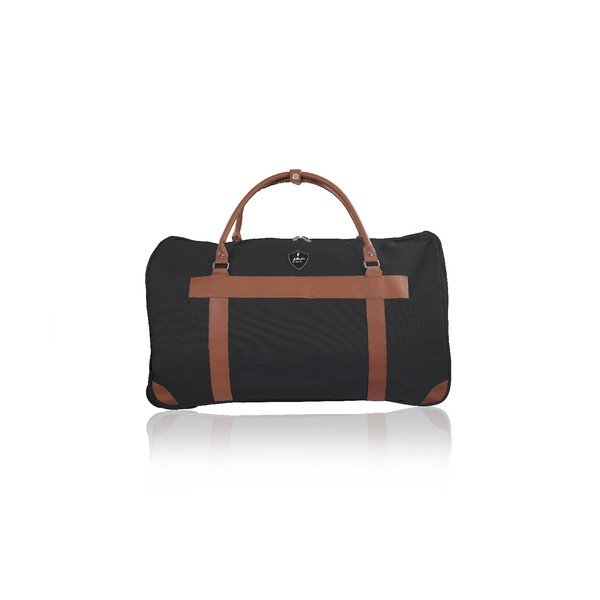 Borsa da viaggio nera con ruote Oslo, 40 l - GENTLEMAN FARMER-image-1