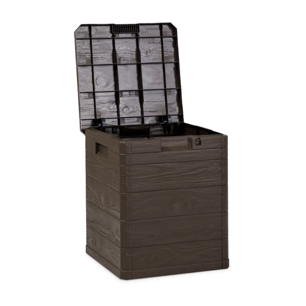 Scatola portaoggetti da giardino marrone scuro Woodys - Toomax-image-3