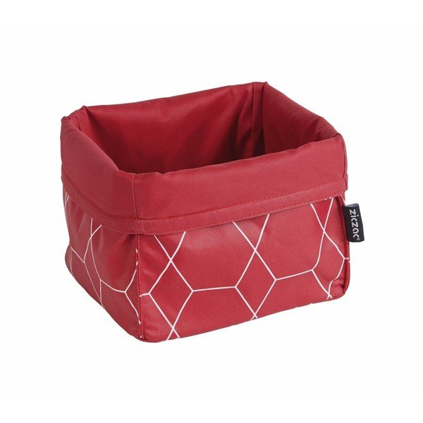 Červený koš na pečivo ZicZac Hexagon