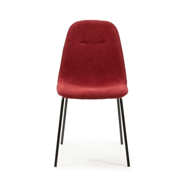 Set di sedie da pranzo rosse 4 pz Renne - Marckeric-image-2