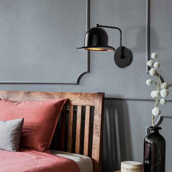 Lampada da parete nera ø 19 cm Fötr Sivani - Opviq lights-image-1