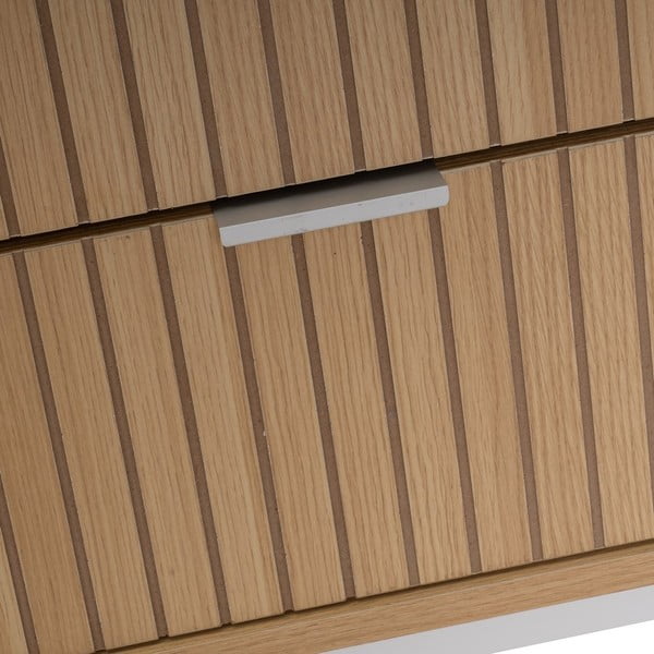 Comodino di colore naturale con effetto rovere Mid-Lines – Casa Selección-image-2