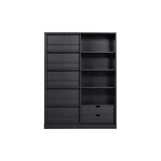 Libreria in legno di pino nero 150x200 cm Swing - WOOOD
