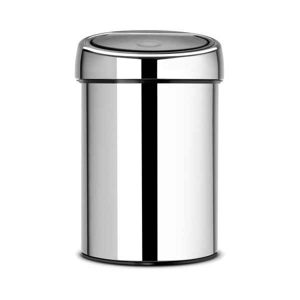 Bidone touch in acciaio color argento lucido 3 l Touch Bin - Brabantia-image-3